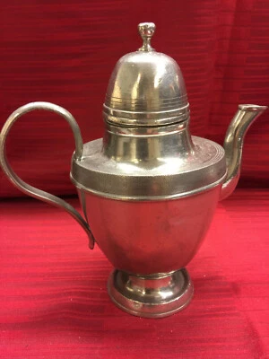 Antike Biedermeier Zinnkanne mit Deckel Seltenes Sammlerobjek (M) Kanne aus Zinn - Bild 1 von 4