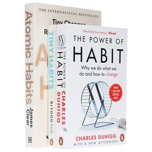 Atomic Habits, Tiny Habits & The Power of Habit: 3 Books Set - Non Fiction - PB - Picture 1 of 8