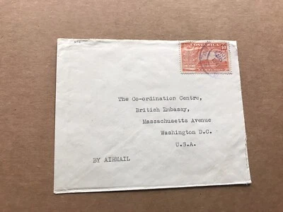 Costa Rica 1941 Cover to USA + Solo 40C Franking +British Embassy Correspondence - Image 1 of 2