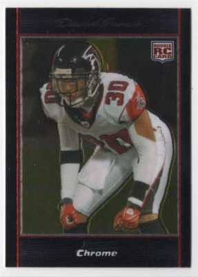 2007 BOWMAN CHROME ROOKIE David Irons Rookie Atlanta Falcons #BC40 - Image 1 of 2