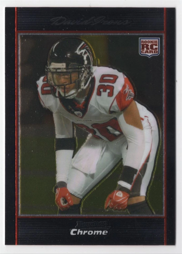 2007 BOWMAN CHROME ROOKIE David Irons Rookie Atlanta Falcons #BC40 - Image 1 of 2