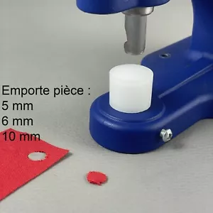 Emporte pièce 5 6 ou 10 mm et tas en ertalon pour presse d'établi - Picture 1 of 9