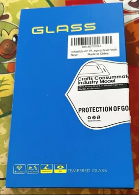 iPhone 14, 13  Full Coverage Tempered Glass Screen Protector Anti Blue Light Foto 1 de 4