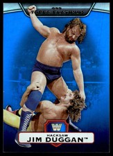 2010 Topps Platinum WWE Blue #39 Hacksaw Jim Duggan /199