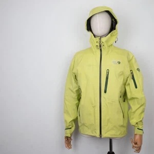Mountain Hardwear Men's Waterproof Yellow-Green Full-zip Hooded Jacket Size M - Picture 1 of 24