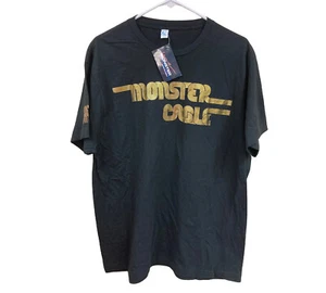 NUEVOS Monster Cable Auriculares Altavoces Estilo Retro 2 Caras Negro Camiseta Talla XL - Imagen 1 de 8