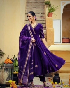 Anarkali suits for women party wear dresses kurti pant set readymade anarkali - Picture 1 of 7