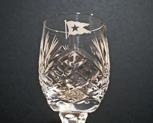 White Star Line, RMS Titanic, handgeschliffenes Schnapsglas, Replik im Stil von 1912 - Bild 1 von 7