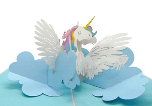 Dreamy Unicorn Fantasy, Pop Up Card, 3D Popup Greeting Cards for all occasion - Picture 1 of 8