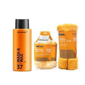McLaren Wash & Wax 500 ml + Guante de lavado de microfibra + Toalla de secado Jumbo - Imagen 1 de 11