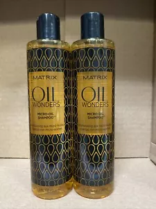 CHAMPÚ MICRO ACEITE Matrix Oil Wonders 10,1 oz **paquete de 2** NUEVO - Imagen 1 de 2