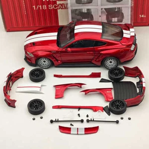 DM 1/18 Model Replicas Ford Mustang GT 2019 Widebodykit Pack Red RHD Diecast Car - Picture 1 of 19