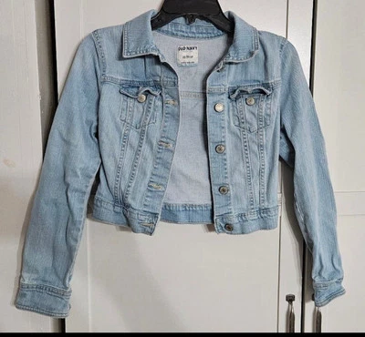 Antigua Chaqueta Denim Recortada Azul Marino XS Azul Envejecido Boho Niñas Adolescentes Junior Foto 1 de 3