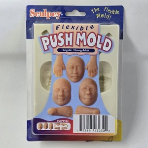 Sculpey Push Mold APM23 Angelic Young Adult 2001 Polyform Vintage New Sealed - Picture 1 of 4