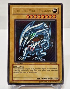Blue-Eyes White Dragon SDK-A001 Ultra Raro 1ª Edición LIGERO CAMBIO DE LÁMINA 7058 - Imagen 1 de 13