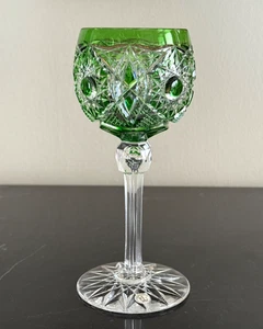 Amerikanisches Brillant ABP signiert Dorflinger Schliff Glas grün bis klar Glas - Bild 1 von 9