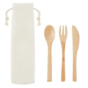 MidOcean Set de Cubiertos Setboo de Bambú (MO516) - Imagen 1 de 3