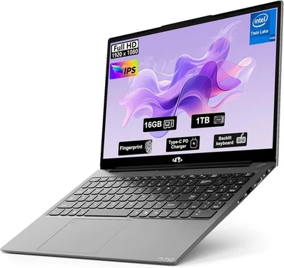 NIMO-15.6" Student-Laptop, 13th Gen Intel N150,16GB RAM 1TB SSD Backlit Keyboard - Image 1 of 4