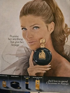 1967 Eau De Lanvin Extract dusting powder spray perfume vintage ad - Picture 1 of 1