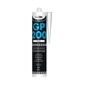 WHITE SILICONE Bond It GP200 Sealant Kitchen Bathroom Anti Mould Showers Worktop - Picture 1 of 1