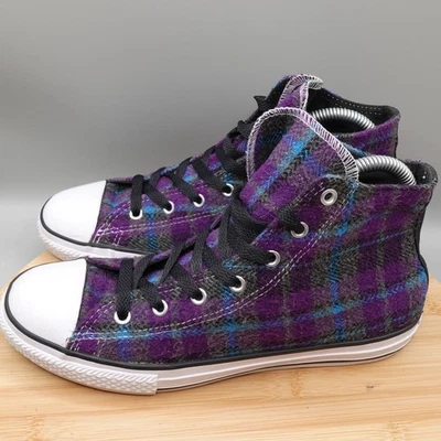 Converse Junior 6 Mujer 7.5 Elegante Púrpura Cuadros Converse Chuck Taylor Defecto Foto 1 de 4