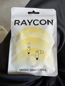 RAYCON Magic Spin Cable ~ Fast Charging Type C to Lighting ~ 3.3 Ft ~ Purple NEW - Photo 1 sur 3