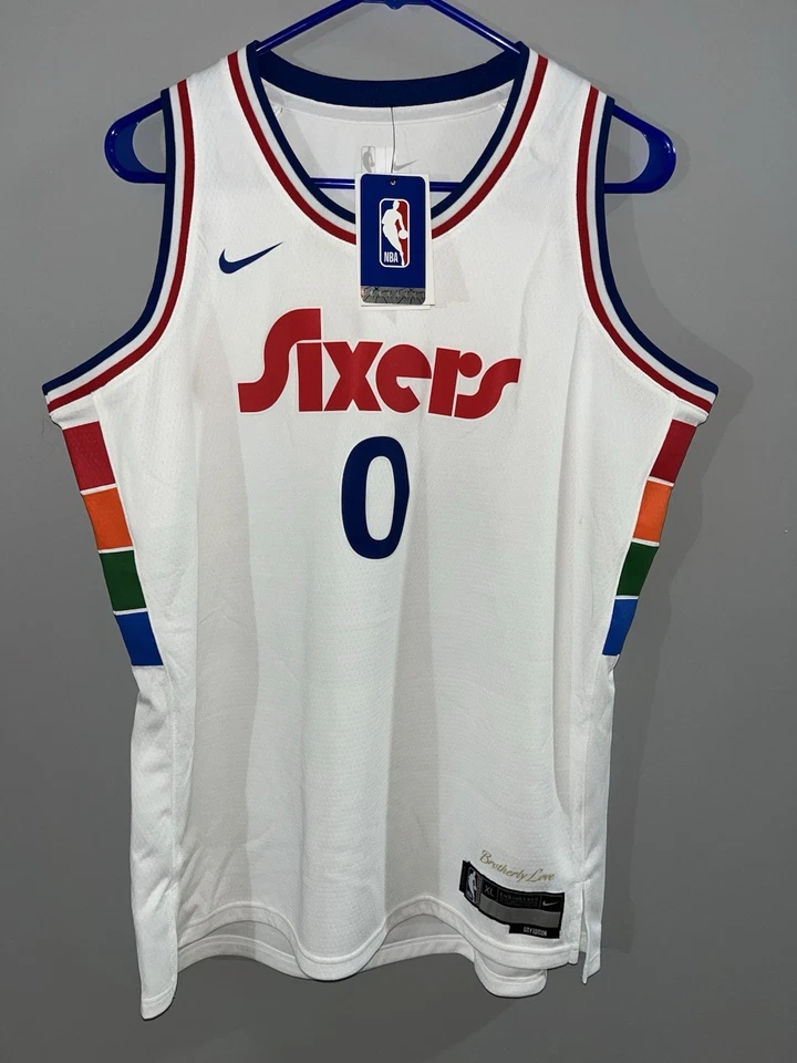 Nike Swingman Tyrese Maxey Philadelphia 76ers City Edition Jersey Youth M