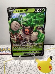Rillaboom V SWSH014 SWSH: Sword & Shield Promo Cards Holo - Picture 1 of 1