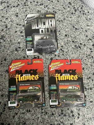 Johnny Lightning Street Freaks  1957 Chevy Ambulance & 1955 Ford Panel LOT OF 3 - Image 1 of 4