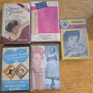 Connie Francis Cassette Lot (5) Rare Indonesian, US, UK Releases. See Photos - Picture 1 of 2