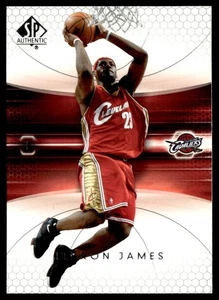 2005-06 SP auténtico (blanqueamiento de esquina) LeBron James #14 - Imagen 1 de 2