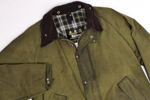 Chaqueta de cera verde Barbour A210 Transport, C46/117 cm envejecida - Imagen 1 de 11