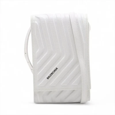 Soporte Teléfono Balenciaga Cuero Blanco 693544 Foto 1 de 4