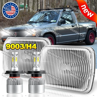 2x 7x6'' 5x7'' LED Headlights High/Low Beam For Mitsubishi Mighty Max Nissan A++ Foto 1 de 4