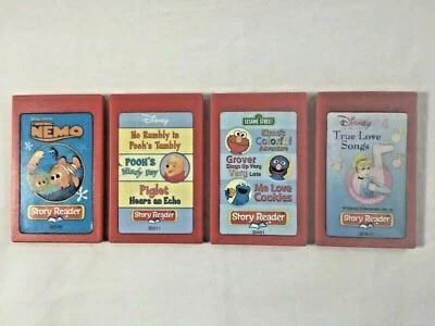 Disney Story Reader Cartridge Lot of 4 Finding Nemo Pooh Sesame Street Love Song - Image 1 of 4