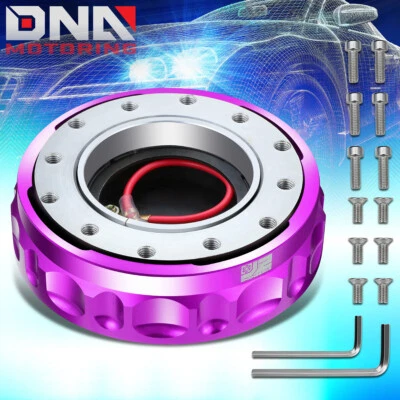 Adaptador de cubo de liberação rápida volante de alumínio 6 parafusos J2 Engineering roxo - Imagem 1 de 4