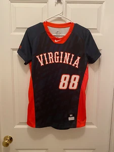 Virginia UVA Cavaliers Women's Softball Game Worn #88 Nike Blue Jersey Medium - Picture 1 of 2