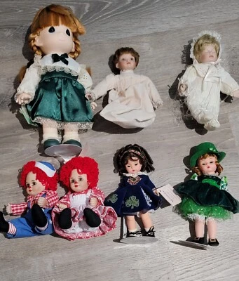 Lote Muñecas Vintage Marie Osmond Raggedy Ann/Andy Precious Moment Madame Alexander Foto 1 de 4