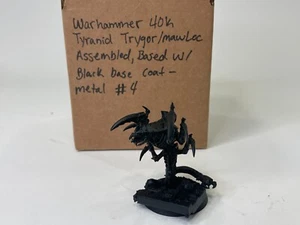 Warhammer 40K Tyranid Trygon - Mawloc assemblato - cappotto base nero - metallo n. 4 - Foto 1 di 7