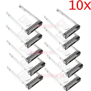 New 10pack 2.5" SAS SATA HDD Tray Caddy DXD9H For Dell Gen14 R640 R740 R740XD - Picture 1 of 9