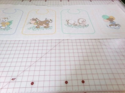 Precious Moments Fabric Panel (4-Bibs) by Spectrix.  Samuel J Butler. O24-1051 - Image 1 of 4