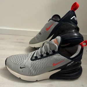 Nike Air Max 270 GS Blau Grau Rot Gr. 7y / 40 mit Karton Sneaker - Bild 1 von 9