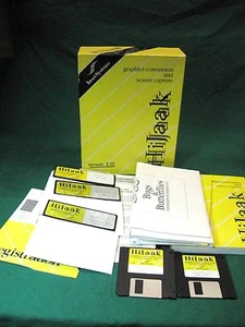 Vtg Hijaak graphics conversion screen capture utility software dos 3.0 Unused S5 - Picture 1 of 9