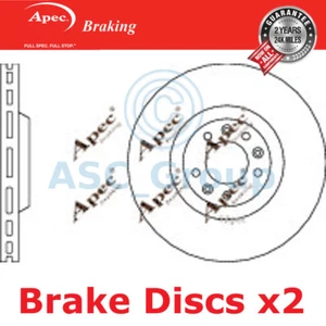 2x Apec BRAKING 330mm Ventilato Ricambio Qualità OE Dischi Freno (Paio) DSK2184 - Foto 1 di 1