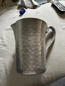 Vintage Everlast Hand Forged Silver Hammered Pitcher - Picture 1 of 4