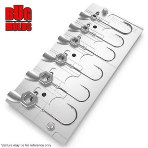 FishingSinker Mold  AluminiumFishing Mold Lure makingLead Molds Jig BrandonSmith - Picture 1 of 3
