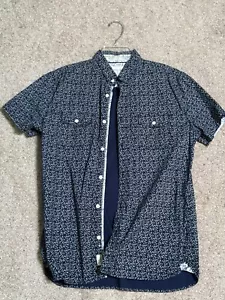Denim & Flowers Ricky Singh Shirt Mens Medium Button Up Casual - Picture 1 of 3