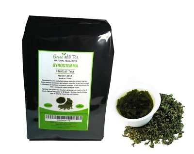 GREEN HILL TEA Gynostemma Pentaphyllum premium herbal tea Jiaogulan caffeine free 1.00 LB