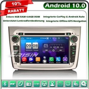 4GB RAM CarPlay Android 10 Autoradio GPS Navi für Alfa Romeo Mito DAB+DVD CanBus - Bild 1 von 12