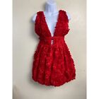 Day + Moon Cupid's Choice Mini Dress size Small Red Prom Romantic Party Event
